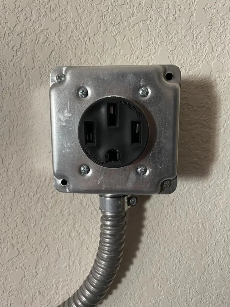 NEMA 14-50 outlet installed for Smart Home Electrical in West Jordan